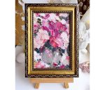 PINK PEONY FLORAL ORIGINAL OIL PAINTING
